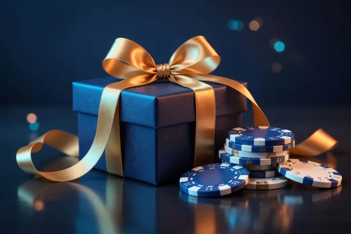Concept visual of gift boxes with gold ribbons